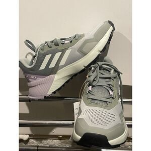 adidas Women's Terrex Soulstride Running Shoes Silver Green/Jade Sz 6.5